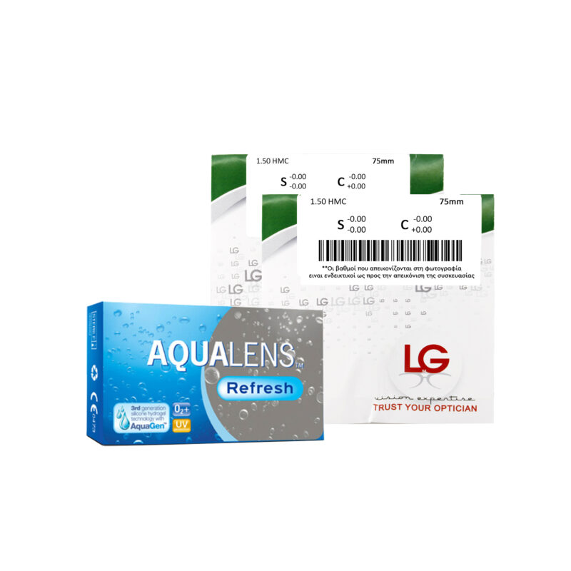 Aqualens Refresh 3τεμ + 2τμχ Οργανικοί Φακοί 1.56 HMC