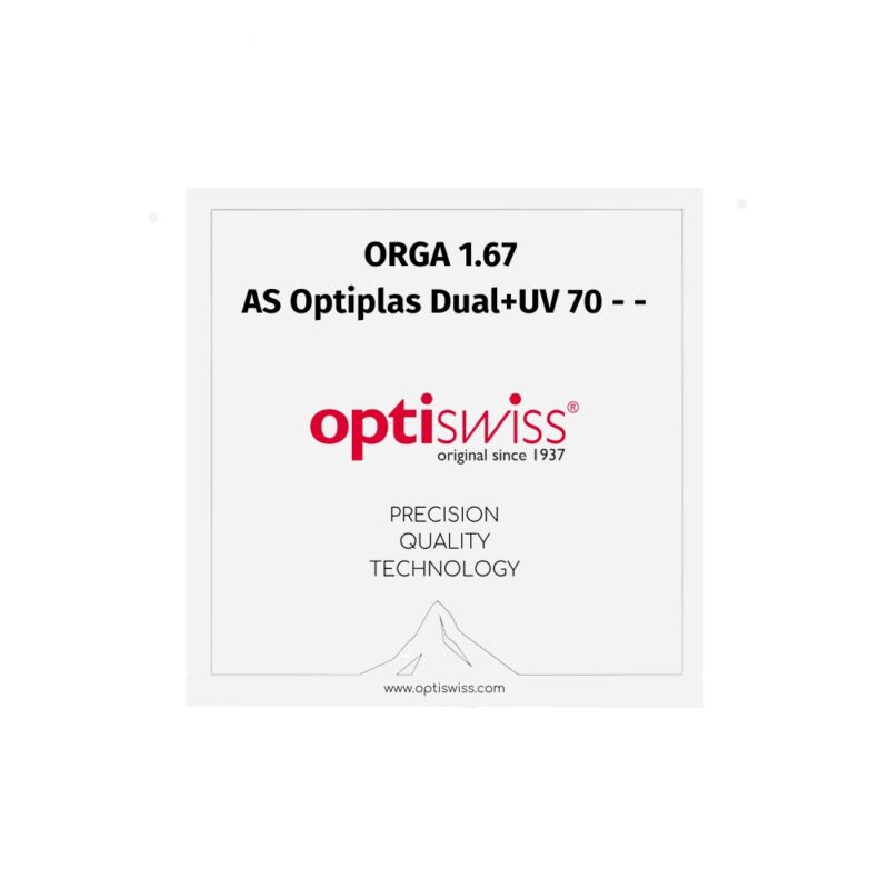 ORGA 1.67 AS Optiplas Dual+UV 70 - -