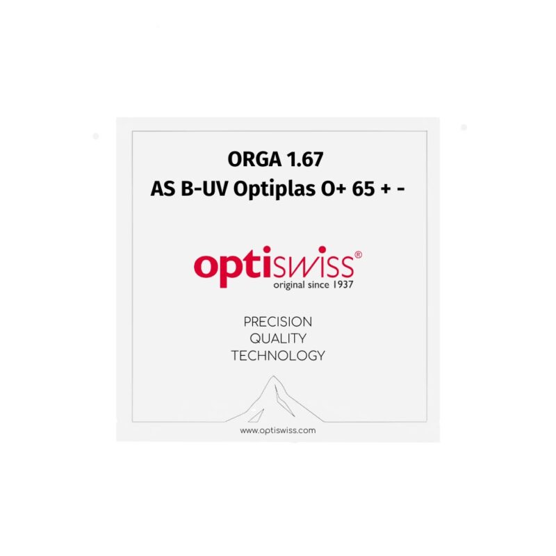 ORGA 1.67 AS B-UV Optiplas O+ 65 + -